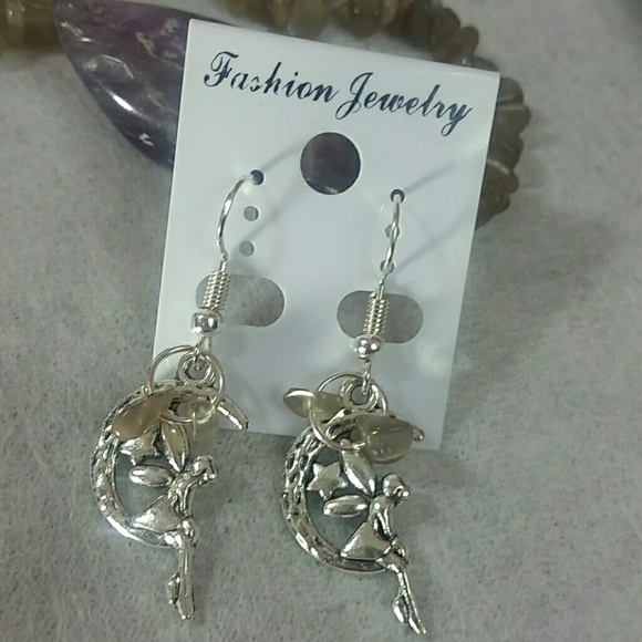 Fairy & crystal earrings +pick your stone - Picture 6 of 9